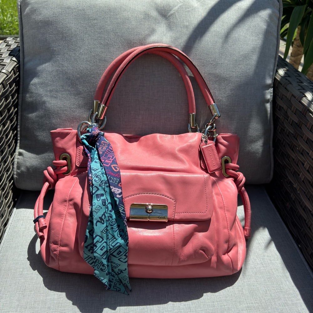 Coach Bag and Coach Scarf